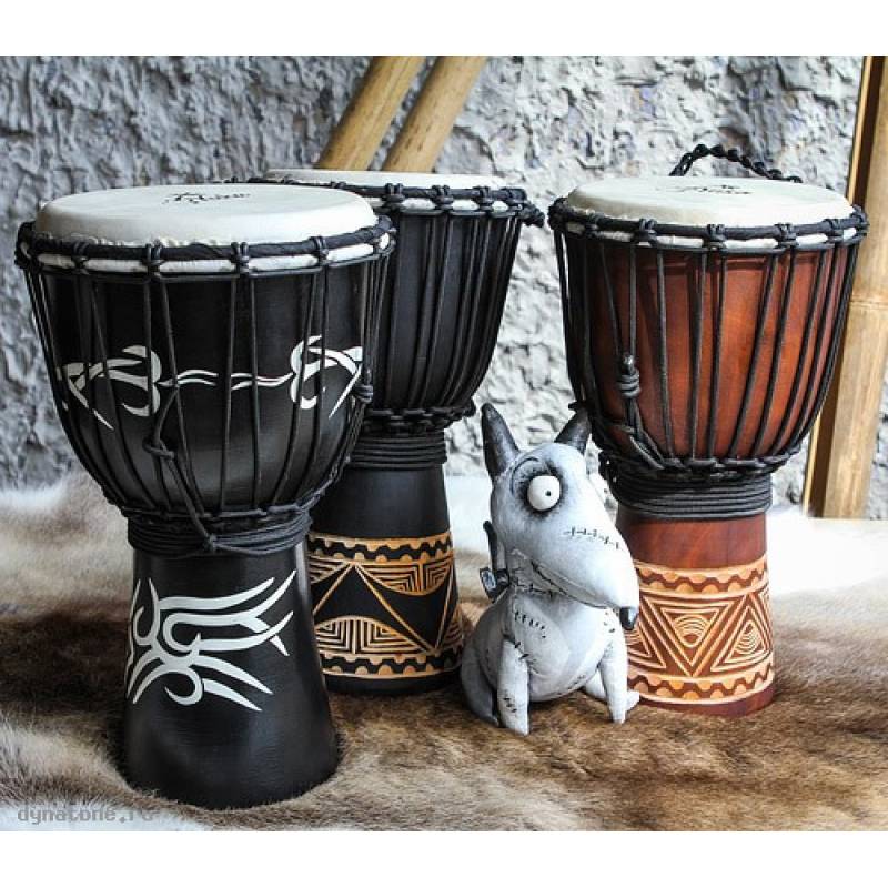 Фото YUKA DJWN010-20BR2 - Джембе с верёвочной настройкой Юка