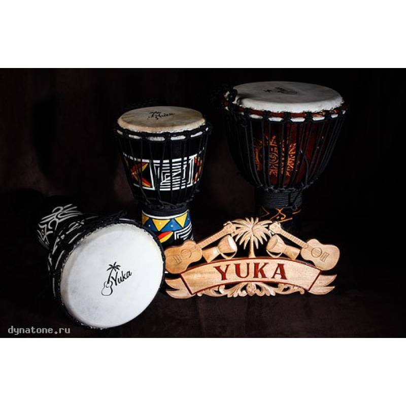 Фото YUKA DJWT07-16 - Джембе с верёвочной настройкой Юка