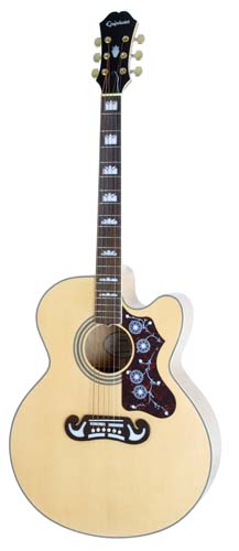 Фото Электроакустическая гитара EPIPHONE EJ-200CE NATURAL GLD