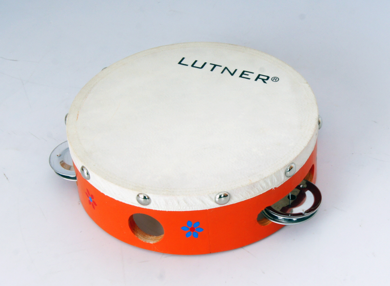 Фото Тамбурин с кожей с 4 бубенцами Fleet TH6-4B