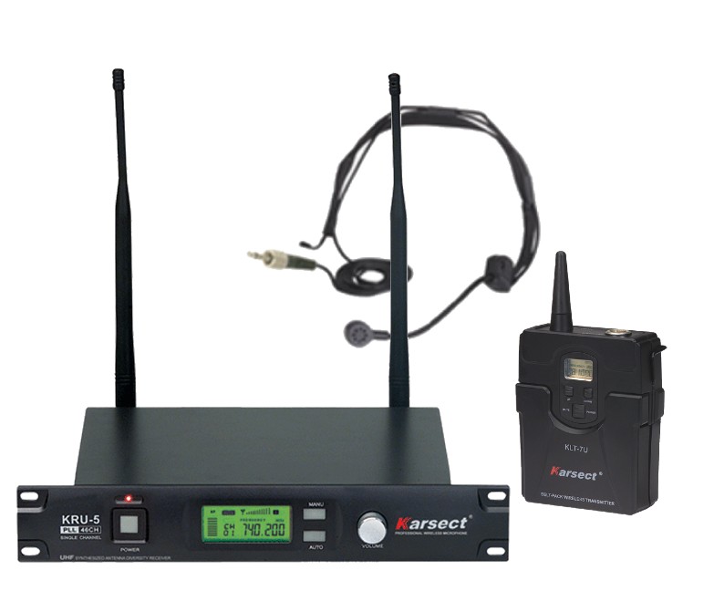 Фото KARSECT KRU5/KLT-7U/HT-1B Радиосистема с головной гарнитурой