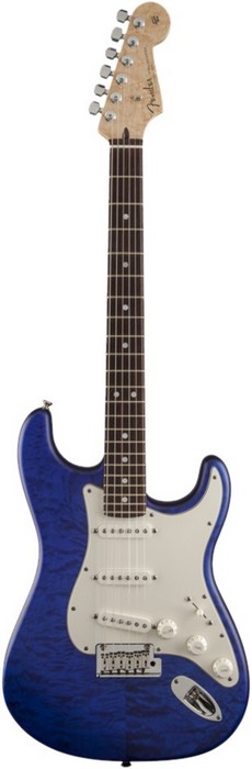 Фото Электрогитара FENDER CUSTOM SHOP 2014 CUSTOM DELUXE STRATOCASTER RW COBALT BLUE TRANSPARENT