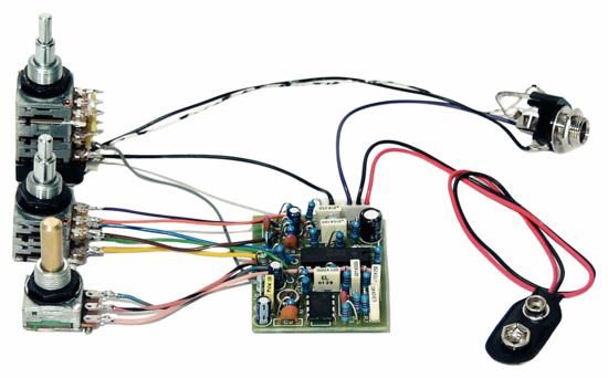 Фото MEC 60033-09  Активный темброблок для пассивных звукоснимателей