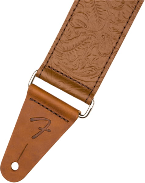 Фото FENDER Tooled Leather Guitar Strap 2` Brown