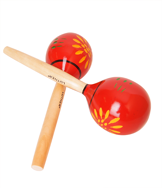 Фото Деревянные маракасы с узорами Fleet FLT-MA1750-1