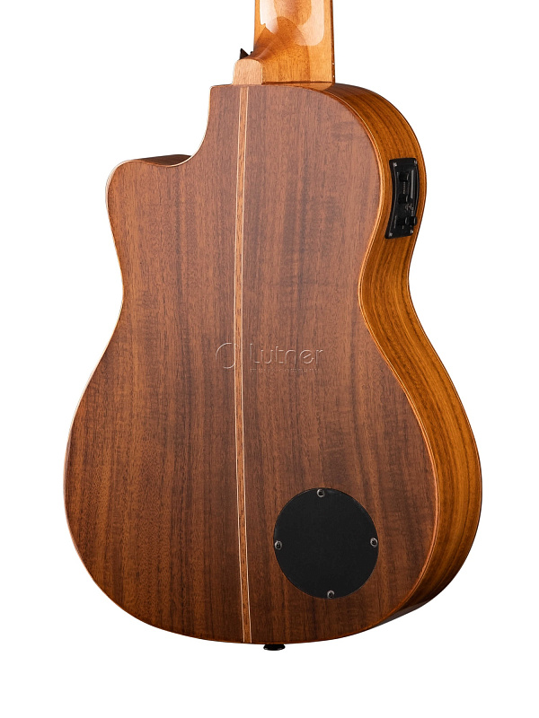 Фото Укулеле бас Ortega CAIMAN-BS-GB Lizard Series со звукоснимателем