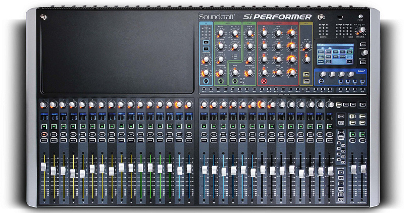Фото Soundcraft Si Performer 3, цифровой микшер, 32 мик + 8 лин. входов, 4 проц. эф, AES вх/вых, MIDI вх/вых, HiQnet Ethernet