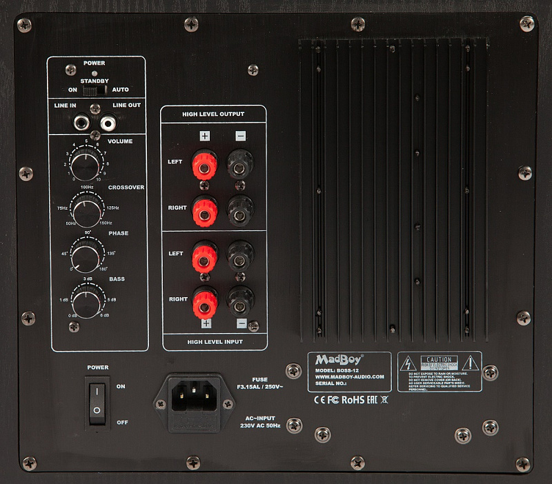 Фото Активный сабвуфер MADBOY BOSS-12