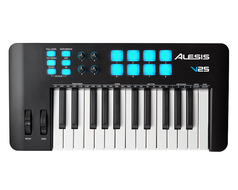 Фото Миди клавиатура 25 клавиш ALESIS V25MKII