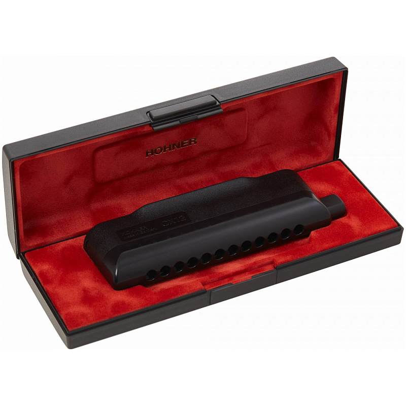 Фото HOHNER CX 12 Black 7545/48 A - Губная гармоника хроматическая Хонер