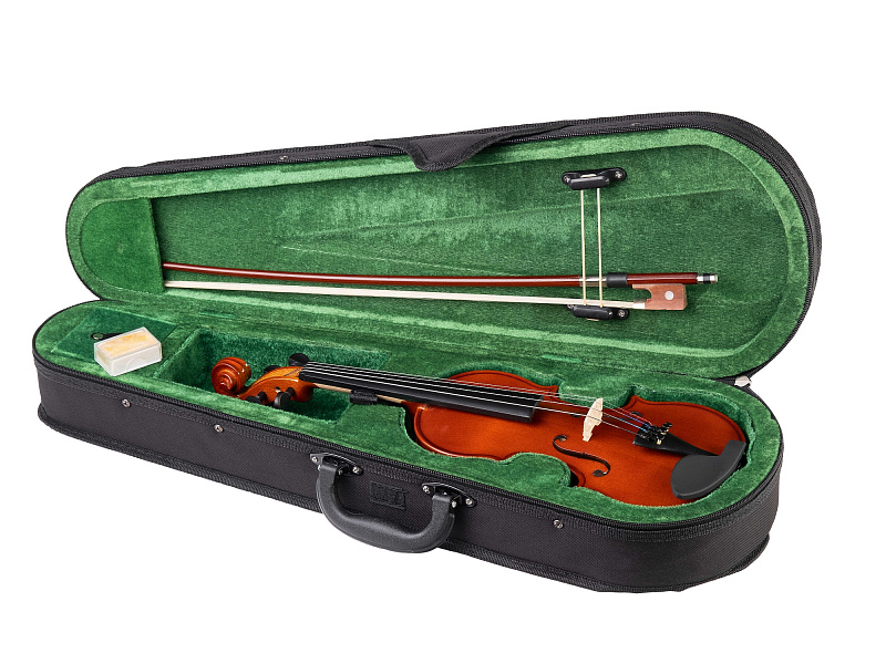 Фото Скрипка 1/8 с футляром и смычком Carayа MV-008