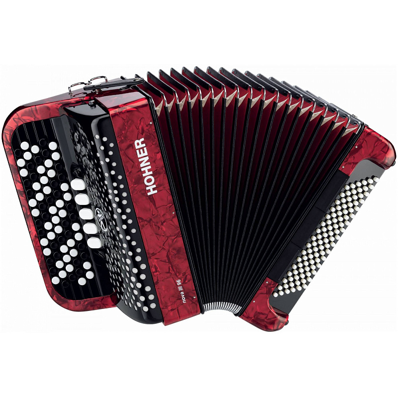 Фото HOHNER Nova III 96 red - Баян Хонер