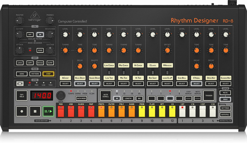 Фото Драм-машина Behringer RHYTHM DESIGNER RD-8