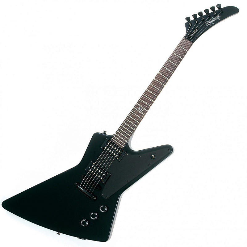 Фото Бас-гитара EPIPHONE GOTH T-BIRD IV BASS PLAIN BLACK BLK HDWE 