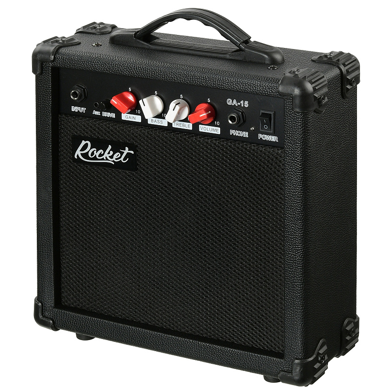 Фото Гитарный комбоусилитель ROCKET GA-15BK мощность 15Вт