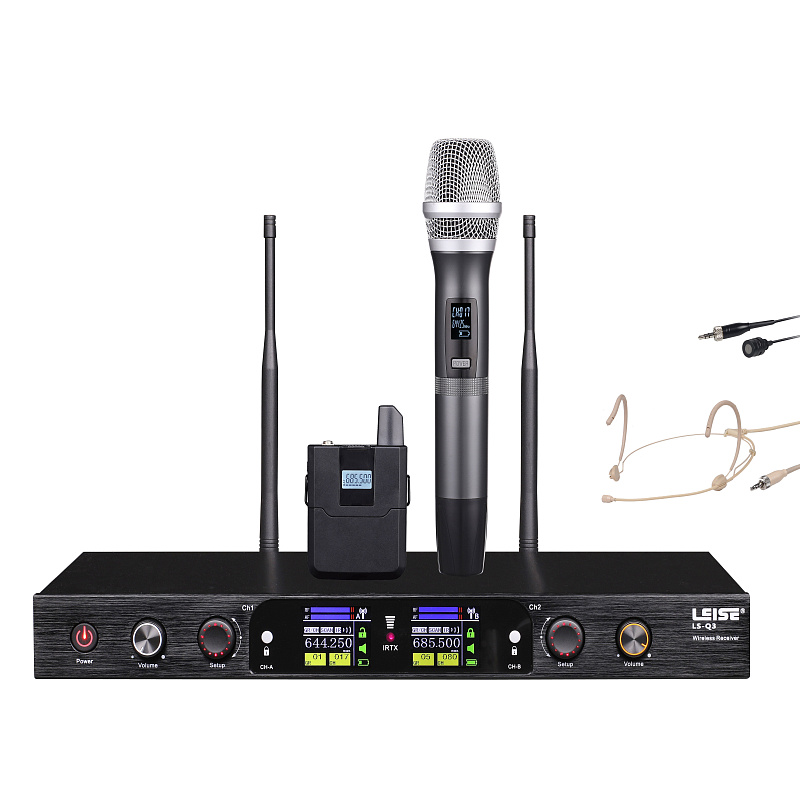 Фото Радиосистема с ручным и головным передатчиком LAudio LS-Q3-MH