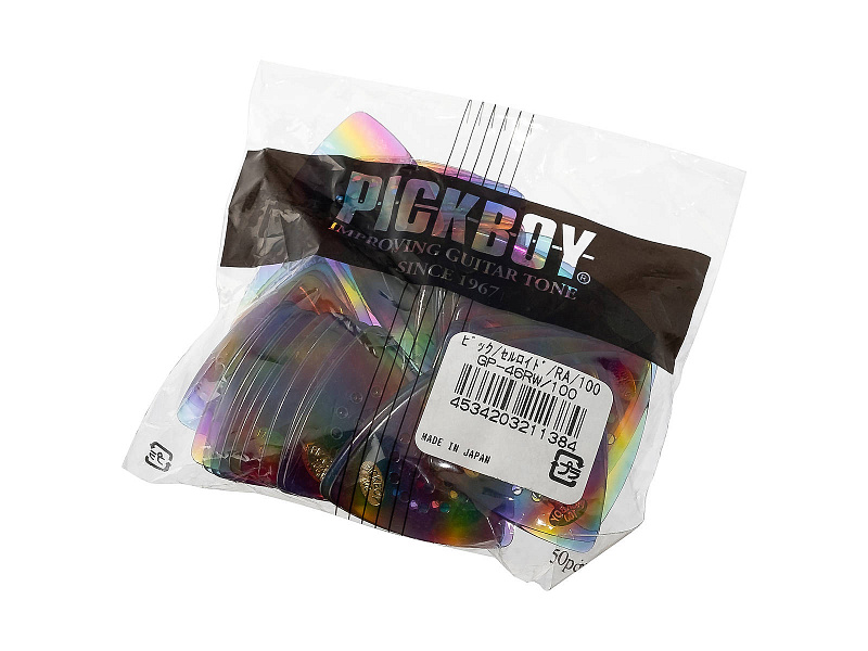 Фото Медиаторы Pickboy GP-46RW/100 Celluloid Pos-A-Grip