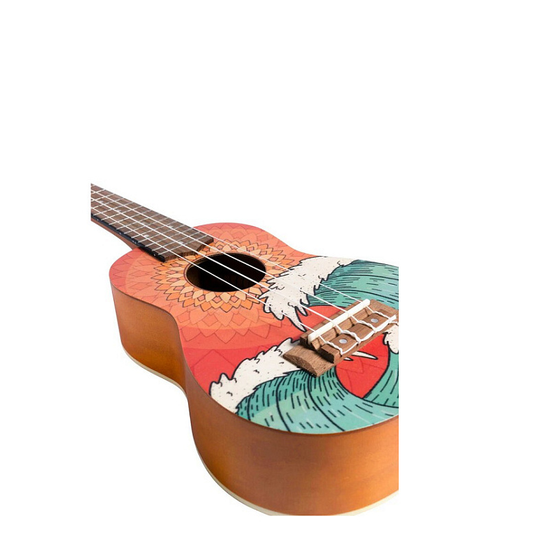 Фото Укулеле сопрано Bamboo BU-21 Orange Wave