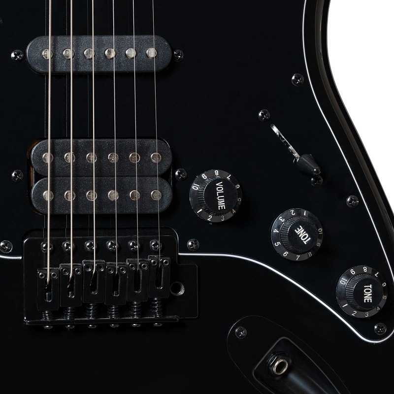 Фото Электрогитара ROCKDALE Stars Black Limited Edition HSS BK