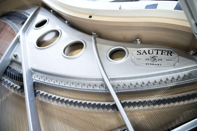 Фото Белый кабинетный рояль Sauter 210 Vivace Peter-Maly-Edition White Polished