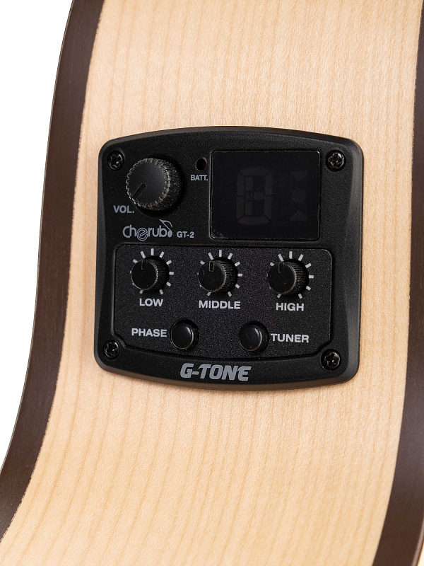 Фото TR3-1 Гитара электро-акустическая, трэвел, клен, Poni