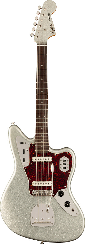 Фото Электрогитара FENDER SQUIER Classic Vibe '60s Jaguar LRL Silver Sparkle
