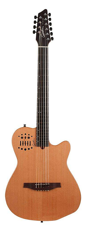 Фото Godin A10 STEEL MAHOGANY Natural SG MIDI-гитара