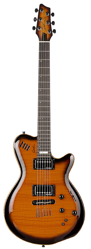 Фото Godin 024087 LGX-SA Cognac Burst Flame AA