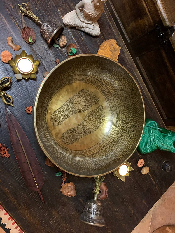 Фото Поющая чаша кованная Etchin Carving - SBEC XXL