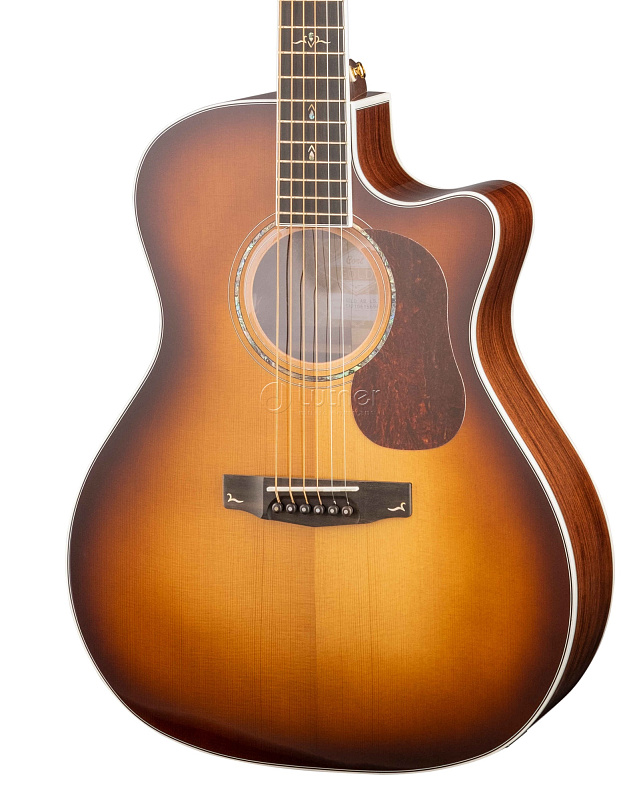 Фото Gold-A8-WCASE-LB Gold Series Электро-акустическая гитара,с вырезом, санберст, с чехлом, Cort