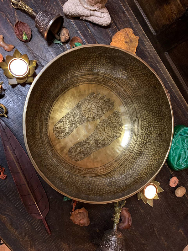 Фото Поющая чаша кованная Etchin Carving - SBEC XXL