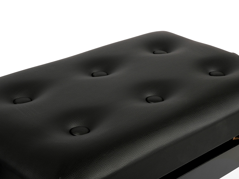 Фото HY-PJ014-GLOSS-BLACK Банкетка, черная, Rin