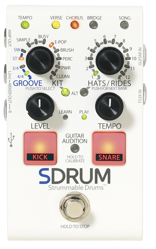 Фото Digitech SDRUM Strummable Drums