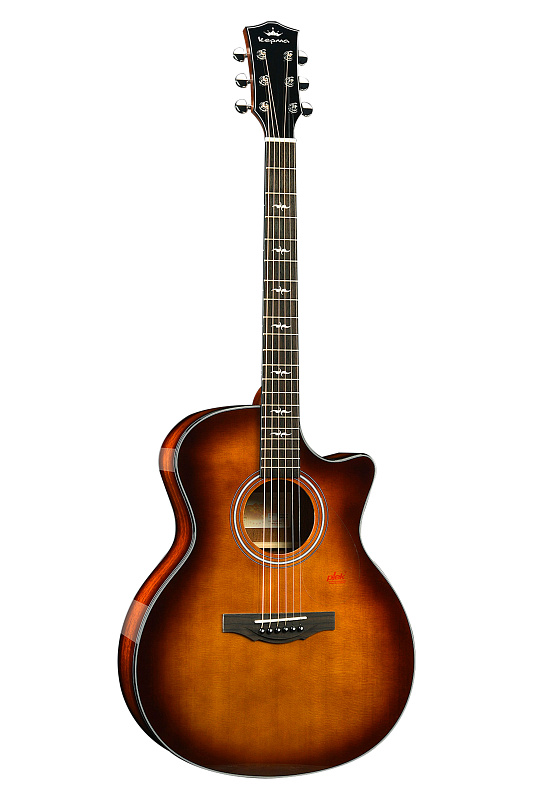Фото Трансакустическая гитара KEPMA F1E-GA Cherry Sunburst