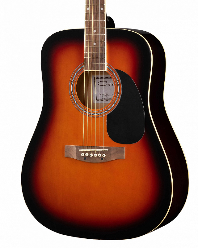 Фото Акустическая гитара, санберст, Caraya F600-BS