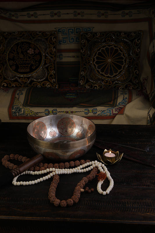 Фото Кованная поющая чаша Sun Full Carving SBSUN-FC