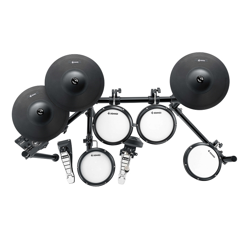 Фото Электронная ударная установка DONNER DED-70 5 Drums 3 Cymbals