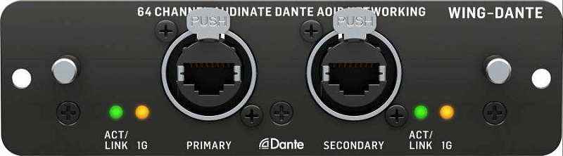 Фото Карта BEHRINGER WING-DANTE для цифрового микшерного пульта Behringer WING