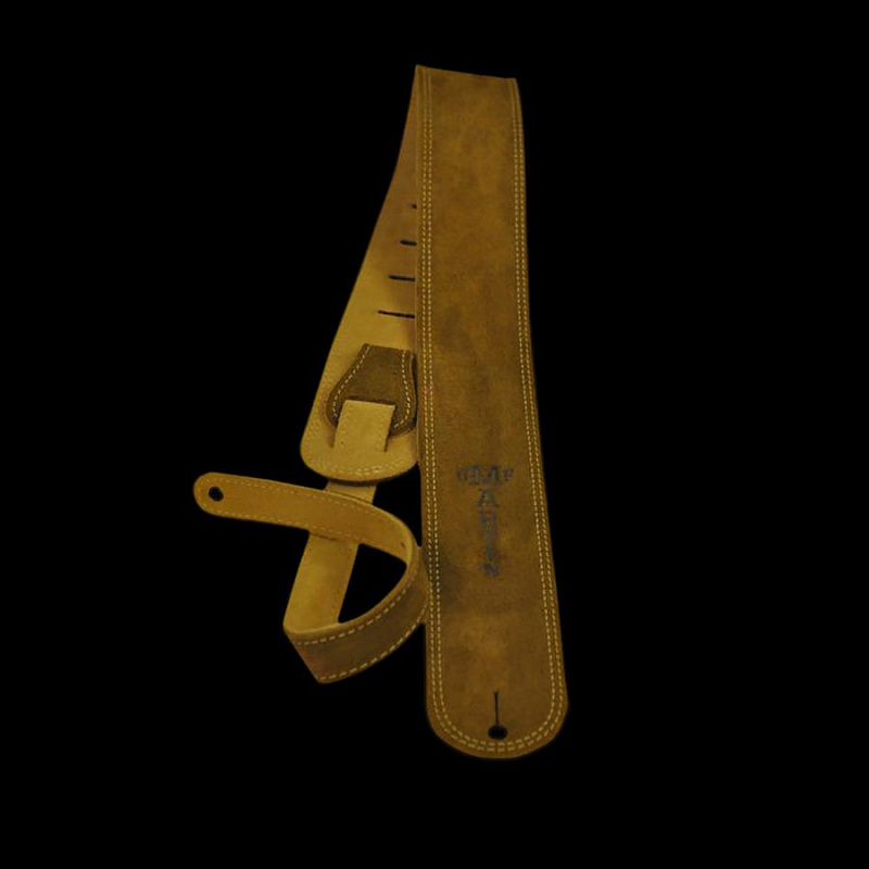 Фото Martin 18A0027  гитарный ремень, состаренная кожа/ замша, коричневый