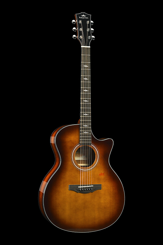 Фото Трансакустическая гитара KEPMA F1E-GA Cherry Sunburst