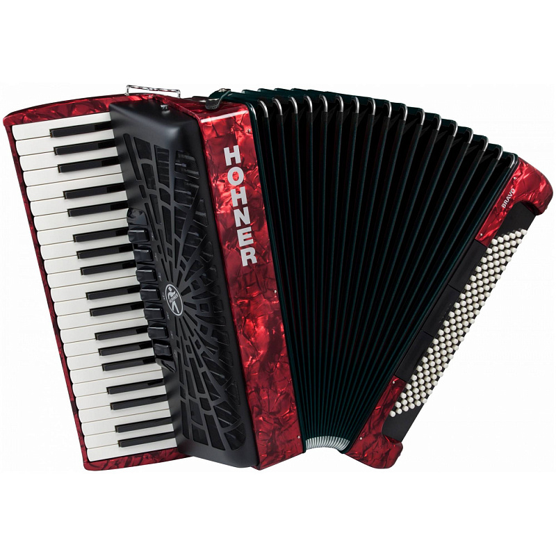 Фото HOHNER Bravo III 120 red - Аккордеон 4/4 Хонер